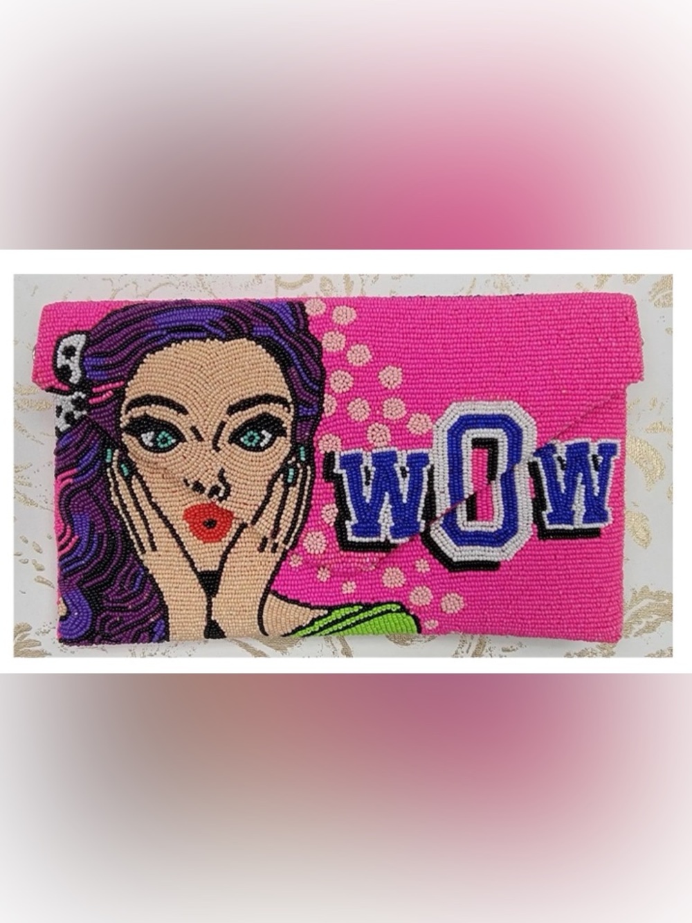5 Designs Intricate Hand Crafted High Quality Beaded Crossbody Clutch - Picture 5 of 16